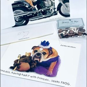 Zelda Wisdom vintage cards set of 2 & dog bones